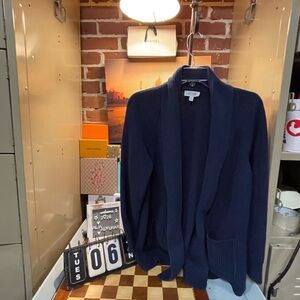 Ribbed Open Front Cardigan